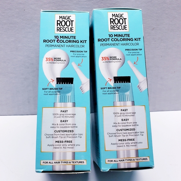 L'Oreal Paris Magic Root Rescue 10 min Hair Coloring Kit, 5 Midium Brown(2 pack) - Picture 5 of 10